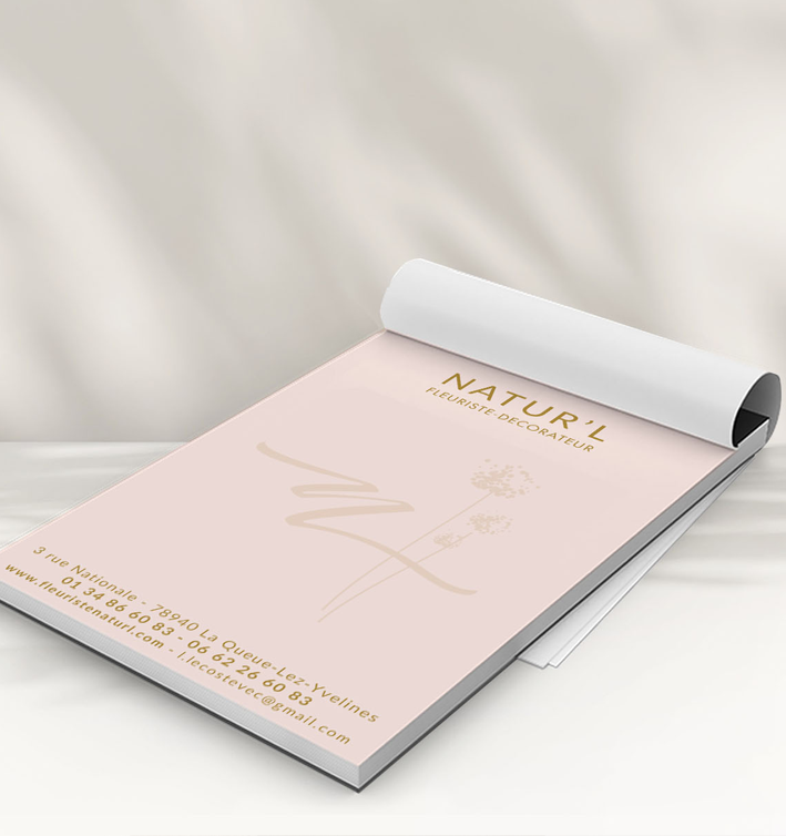 BLOC-NOTE POUR INSTITUT DE BEAUTE