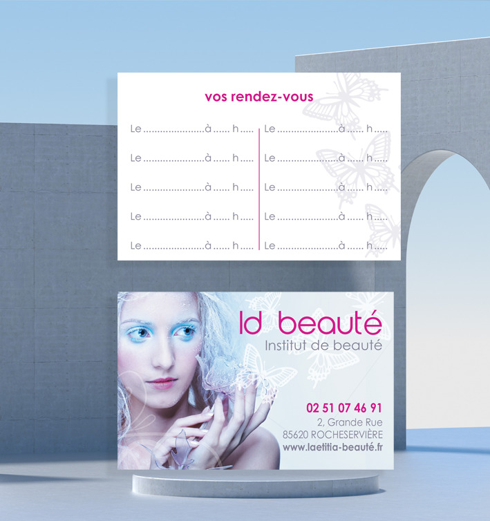 CARTE DE RENDEZ-VOUS ESTHETICIENNE 3