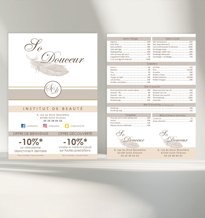 FLYER ESTHETIQUE