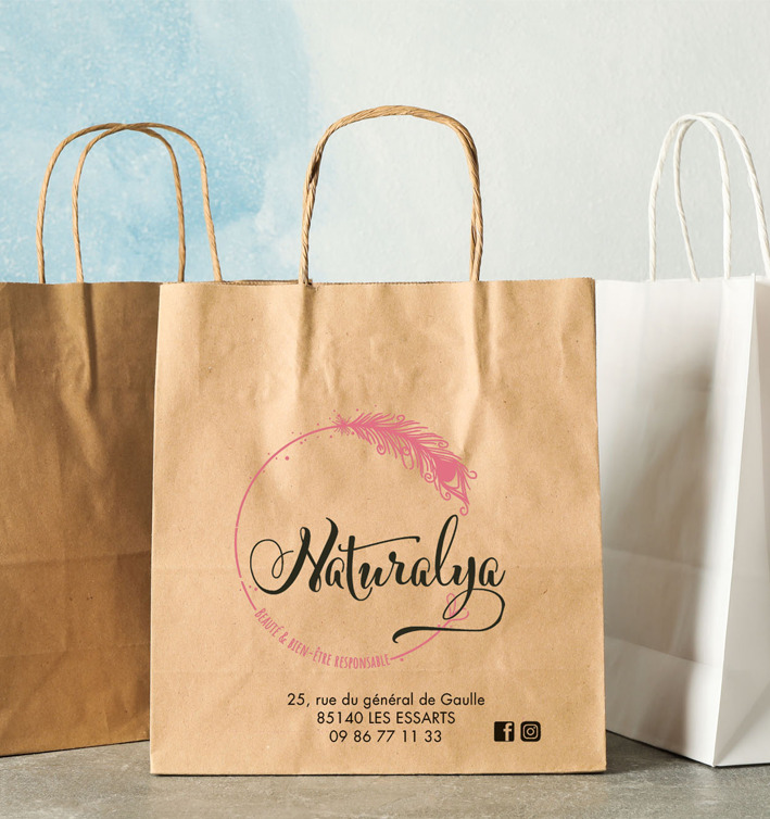 SAC KRAFT BLANC ET NOIR