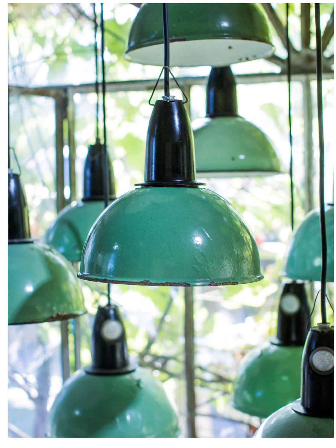 abat jour emaillee vert backelite origine Union Soviet