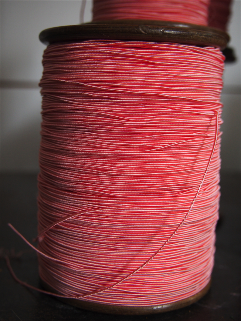 1 ancienne bobine bois COUTIER couleur bleu clair – Image 8