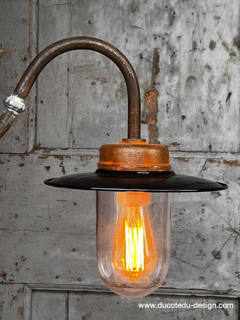 applique potence Lampe de cour, col de cygne exterieur angle droit – Image 3