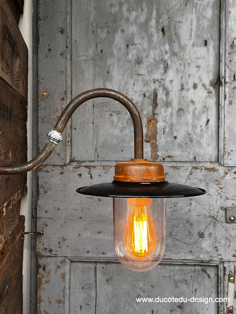 applique potence Lampe de cour, col de cygne exterieur angle droit – Image 5