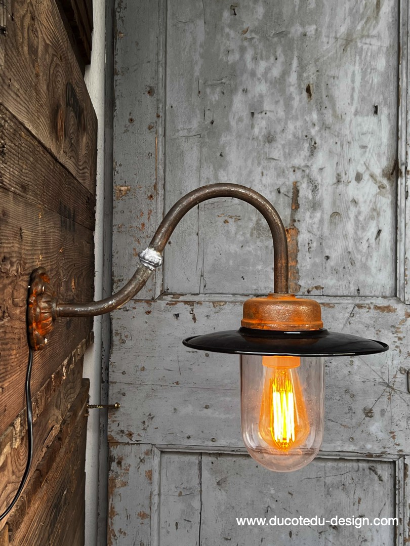 applique potence Lampe de cour, col de cygne exterieur angle droit – Image 6