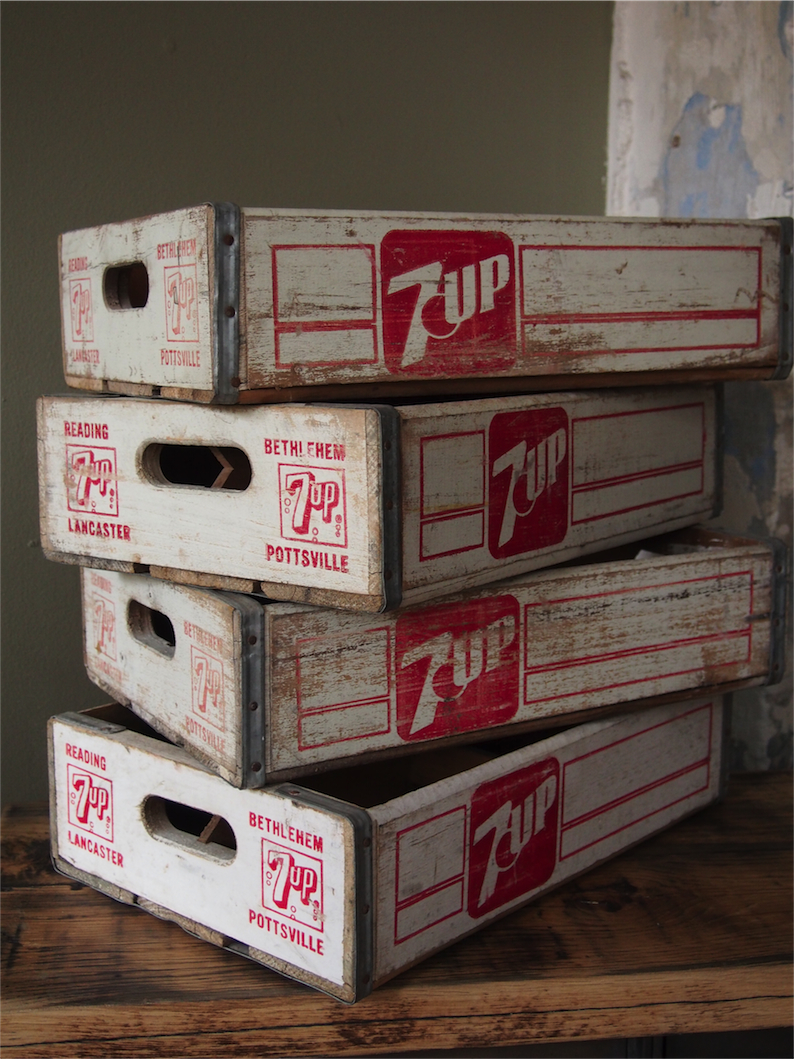 caisse bois brasserie café Seven Up – Image 2