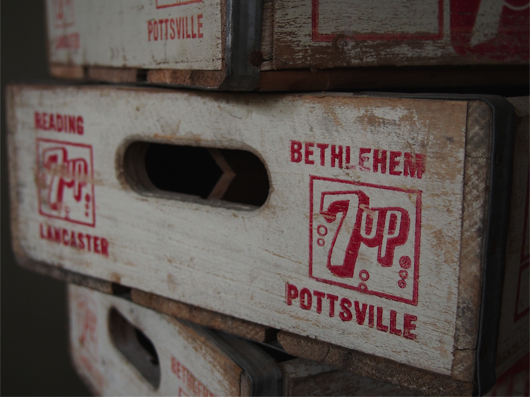 caisse bois brasserie café Seven Up – Image 5