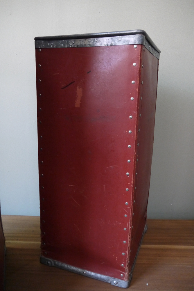 ancienne grande caisse suroy d'usine textile couleur d'origine – Image 5