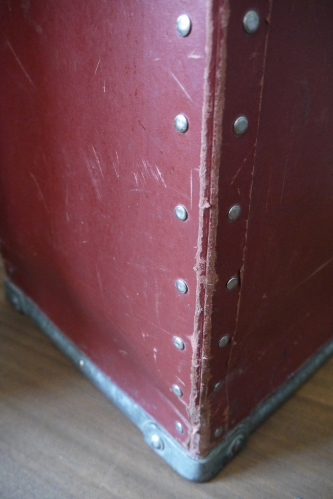 ancienne grande caisse suroy d'usine textile couleur d'origine – Image 7