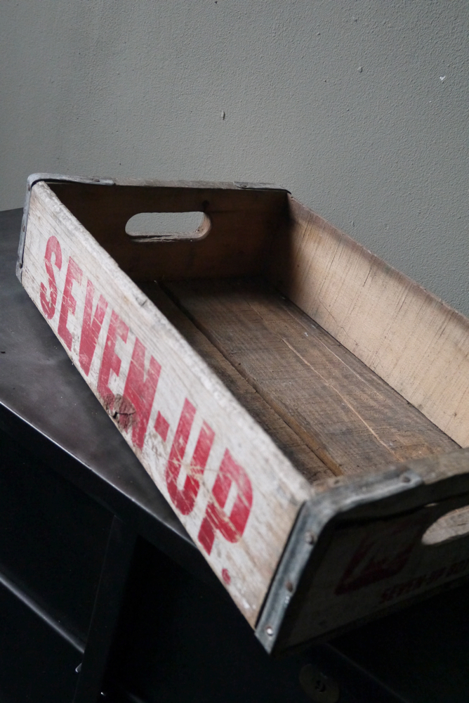 1 caisse bois brasserie café USA SEVEN UP – Image 3