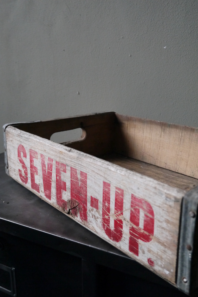 1 caisse bois brasserie café USA SEVEN UP – Image 4