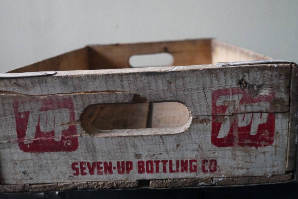 1 caisse bois brasserie café USA SEVEN UP – Image 6