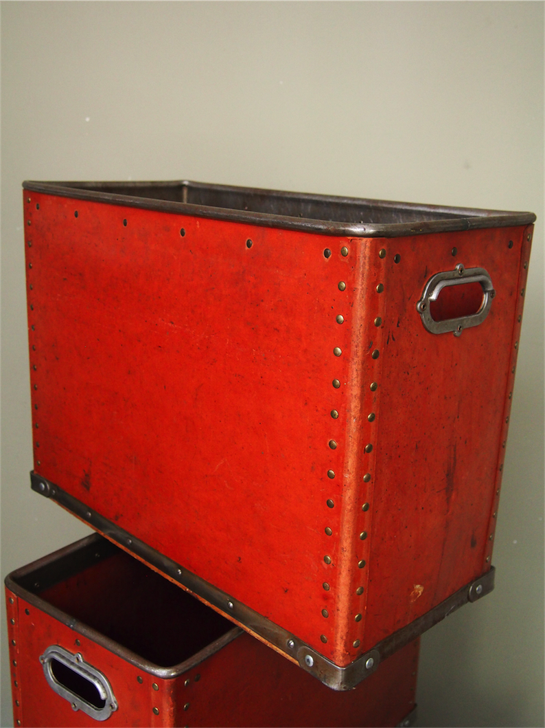 ancienne caisse suroy d'usine textile couleur d'origine – Image 7