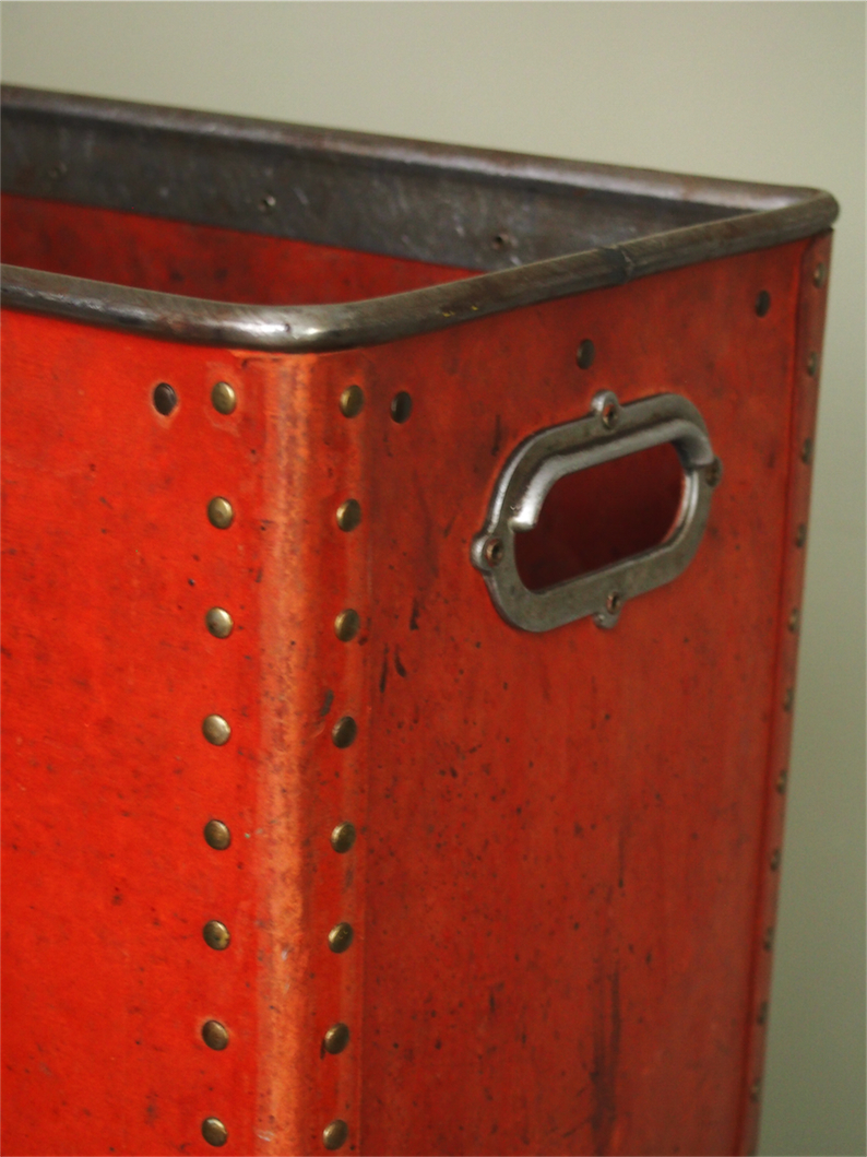 ancienne caisse suroy d'usine textile couleur d'origine – Image 8