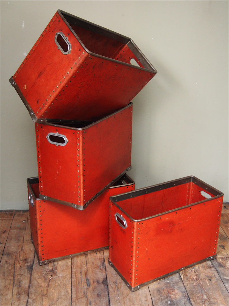 ancienne caisse suroy d'usine textile couleur d'origine – Image 2