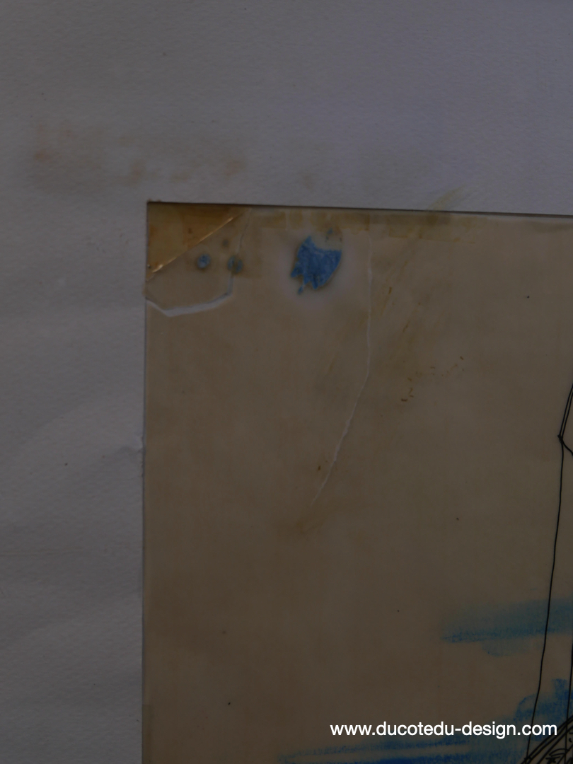 magnifique dessin de 1973 d'architecte Jean Balladur pyramide de la grande motte – Image 7