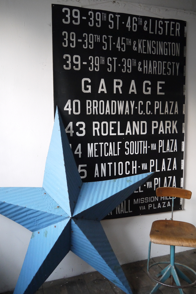 top deco ! tres grand kakemono destination bus USA ligne floride annees 60/70 – Image 2