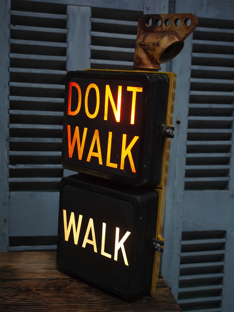 New York feu dont walk americain vintage USA bras noir – Image 2