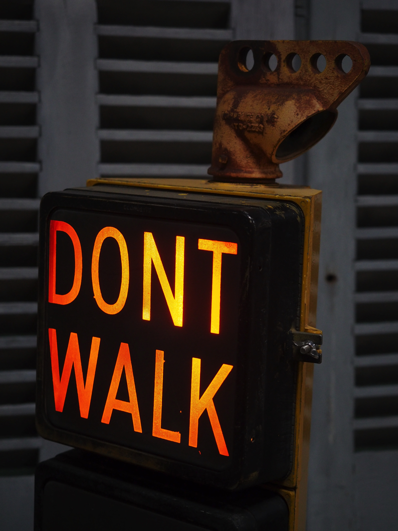 New York feu dont walk americain vintage USA bras noir – Image 3