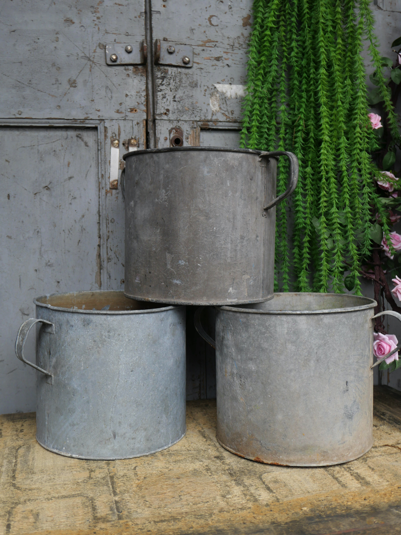 Pot en zinc, ideal cache pot plante grand modele – Image 2