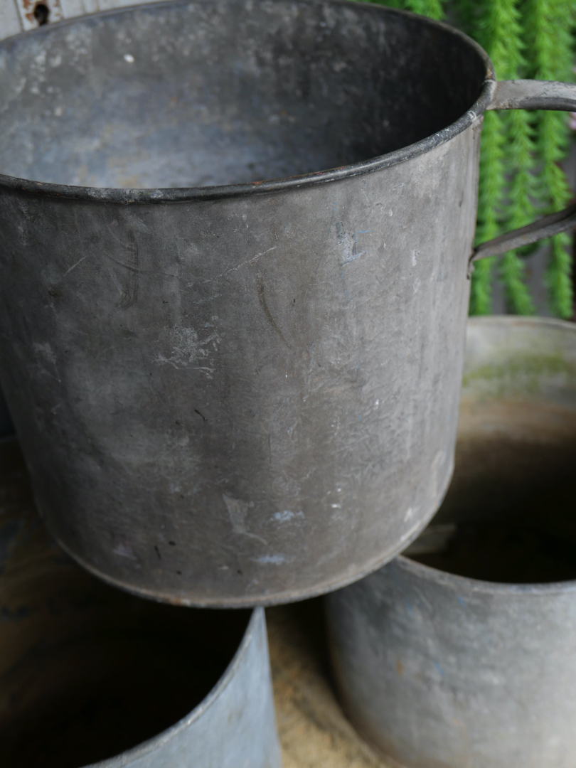 Pot en zinc, ideal cache pot plante grand modele – Image 5