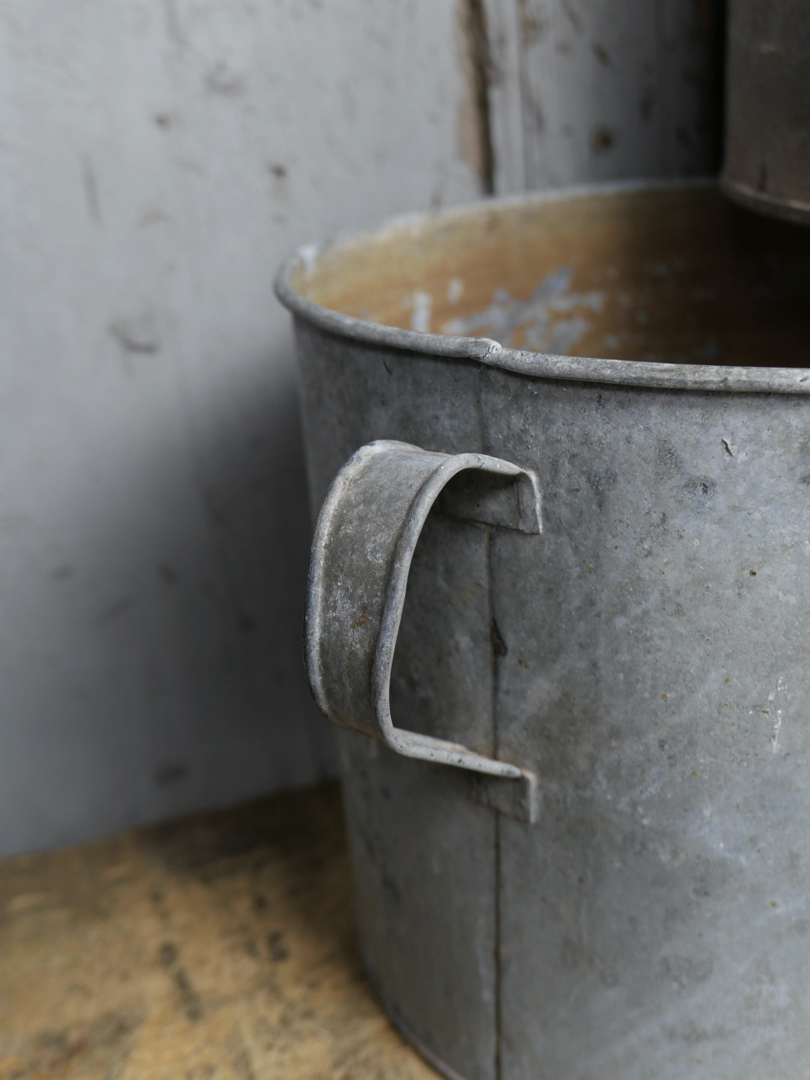 Pot en zinc, ideal cache pot plante grand modele – Image 4