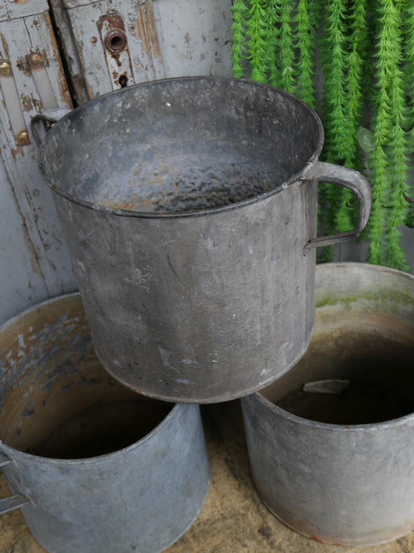 Pot en zinc, ideal cache pot plante grand modele – Image 6