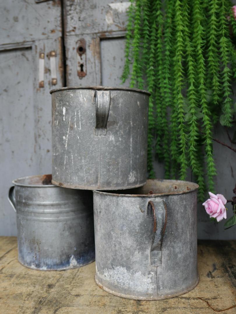 Pot en zinc, ideal cache pot plante petit modele – Image 7
