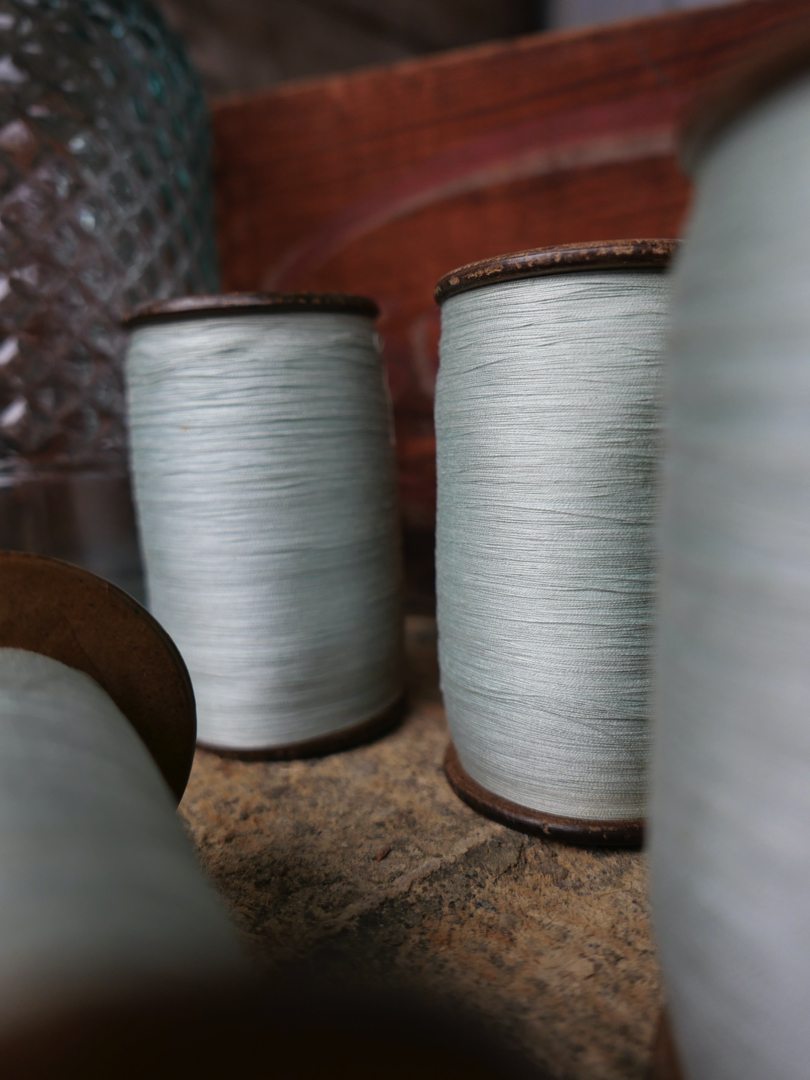 Lot de 4 bobines des anciennes filatures Lyonnaises vert d'eau – Image 3