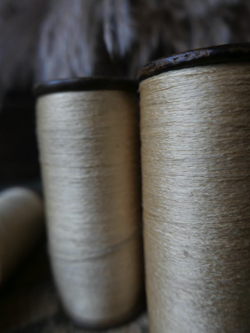 Lot de 4 bobines des anciennes filatures Lyonnaises / coquille d'oeuf – Image 6