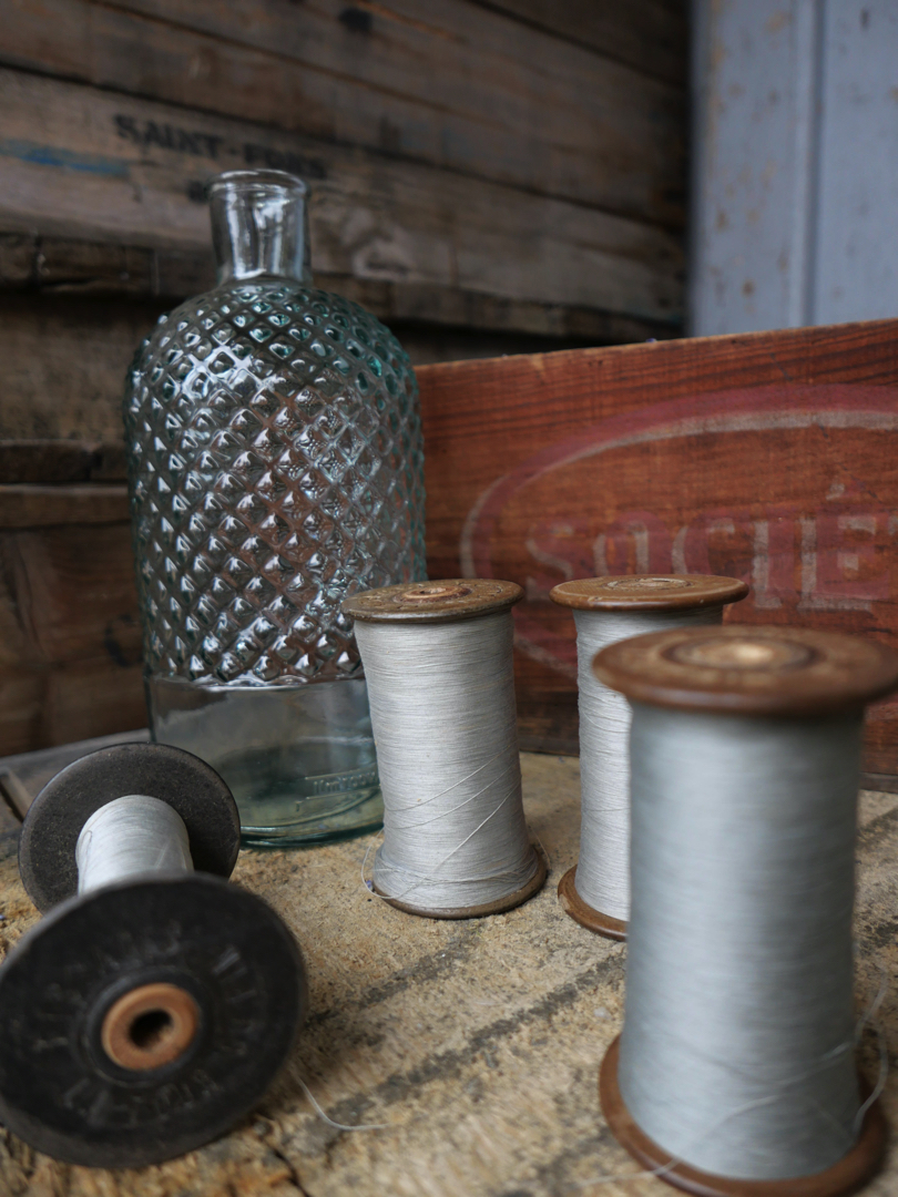 Lot de 4 bobines des anciennes filatures Lyonnaises gris – Image 6