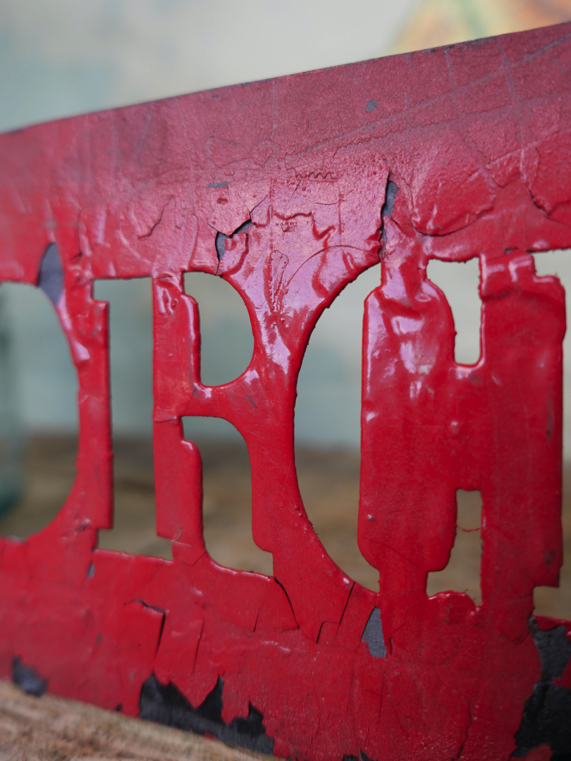 ancien pochoir marquage transport caisse de musee / porcelaine – Image 6