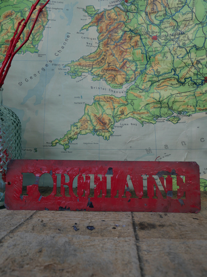 ancien pochoir marquage transport caisse de musee / porcelaine – Image 3