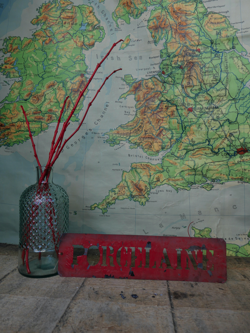 ancien pochoir marquage transport caisse de musee / porcelaine – Image 2