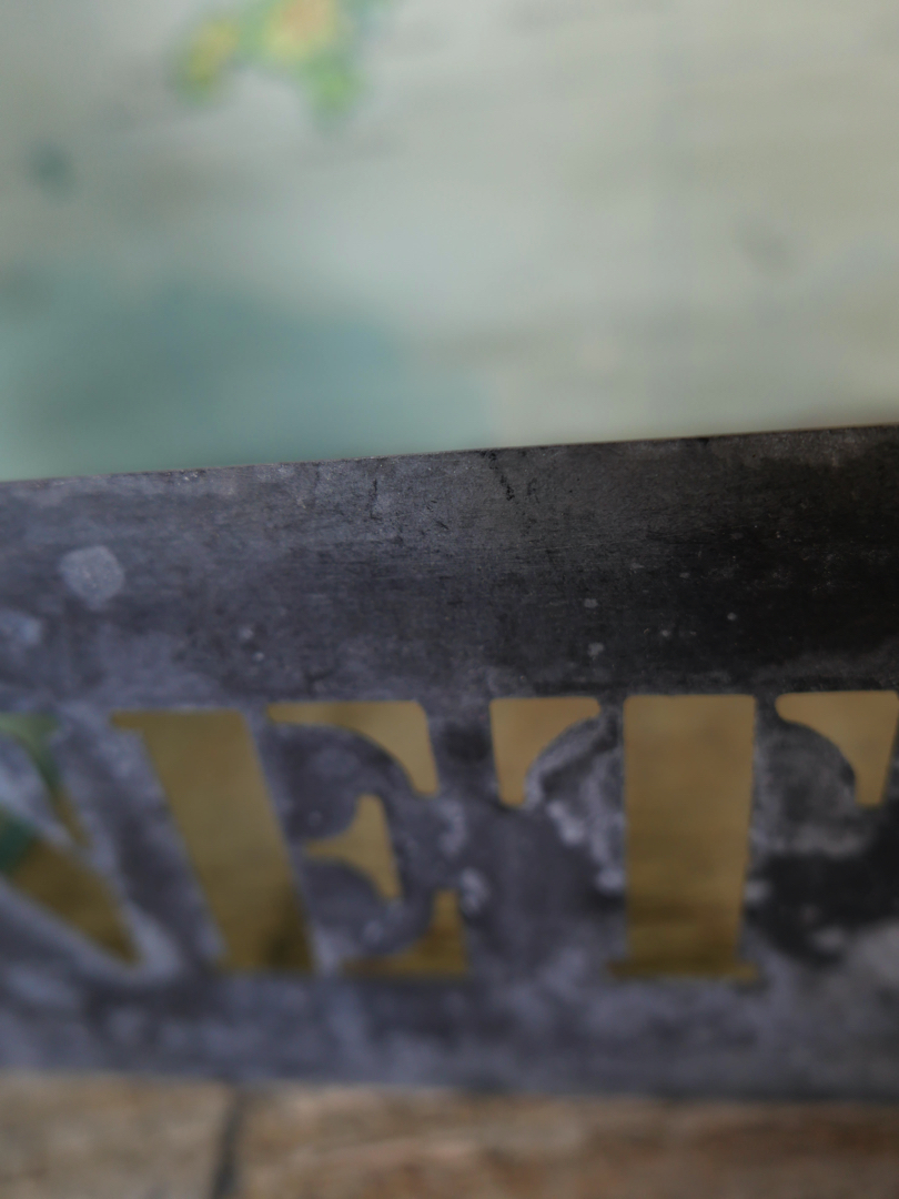 ancien pochoir marquage transport caisse de musee / Net – Image 5