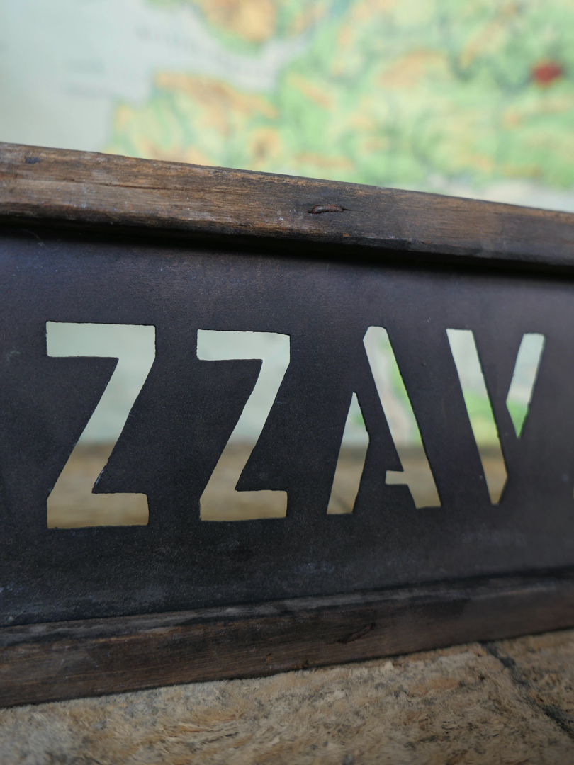 ancien pochoir marquage transport caisse de musee / Brazzaville – Image 4