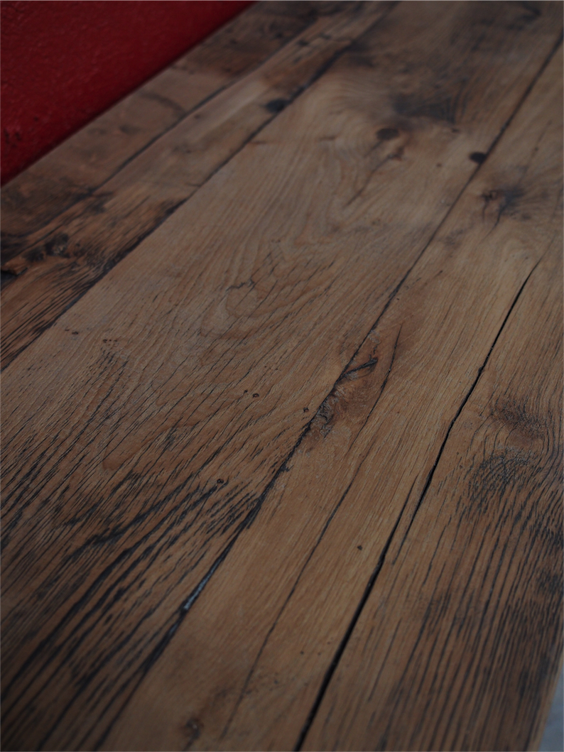 enfilade industrielle 12 compartiments atelier militaire plateau vieux chene massif – Image 13