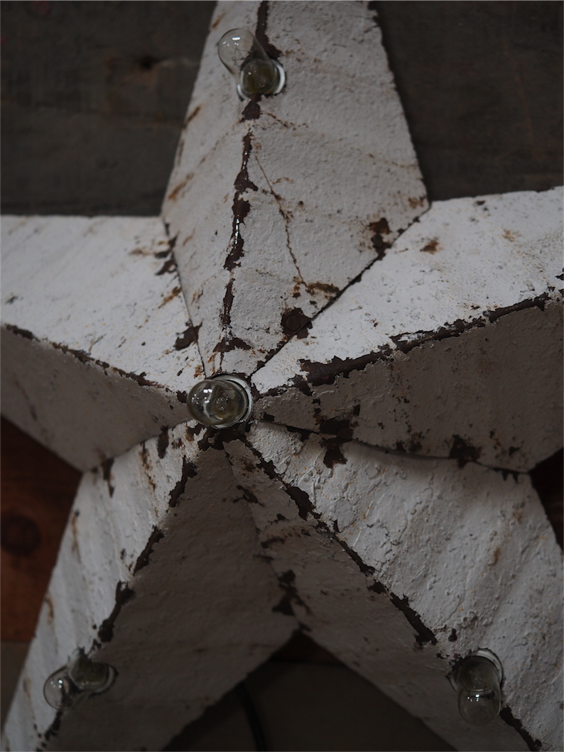 etoile de grange lumineuse Amish zinc blanche 55 cm – Image 11