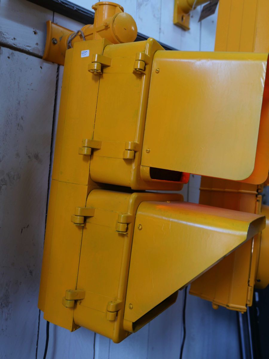 New York feu dont walk americain vintage USA jaune d'origine – Image 7