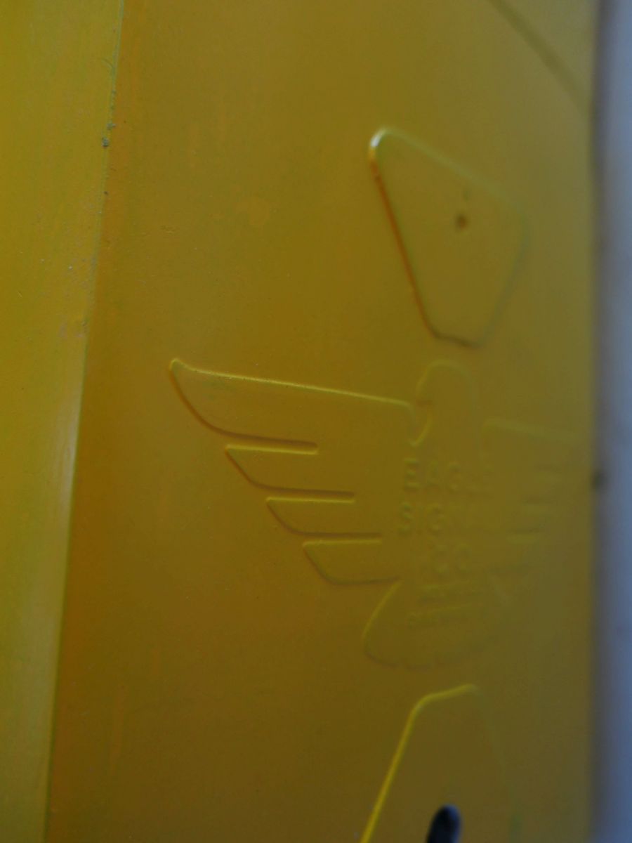 New York feu dont walk americain vintage USA jaune d'origine – Image 13