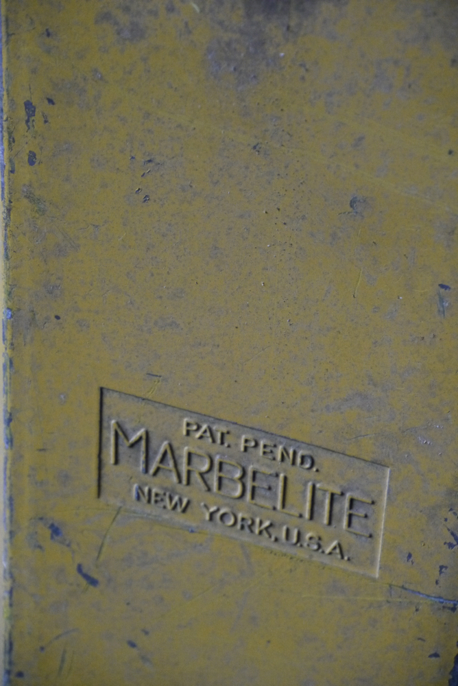 New York feu dont walk americain vintage USA jaune d'origine – Image 4