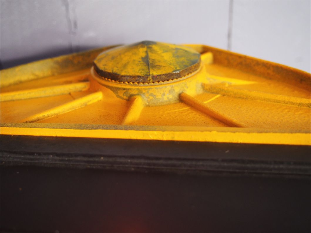 New York feu dont walk americain vintage USA jaune d'origine – Image 6