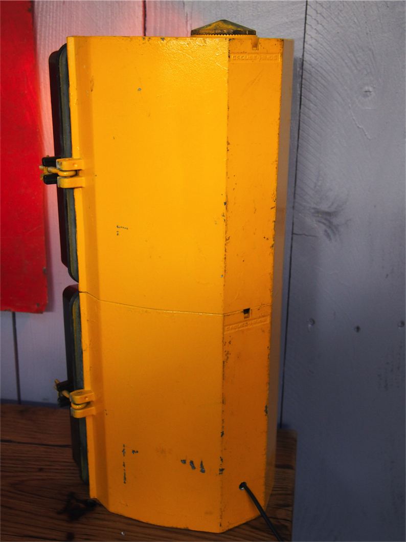 New York feu dont walk americain vintage USA jaune d'origine – Image 11