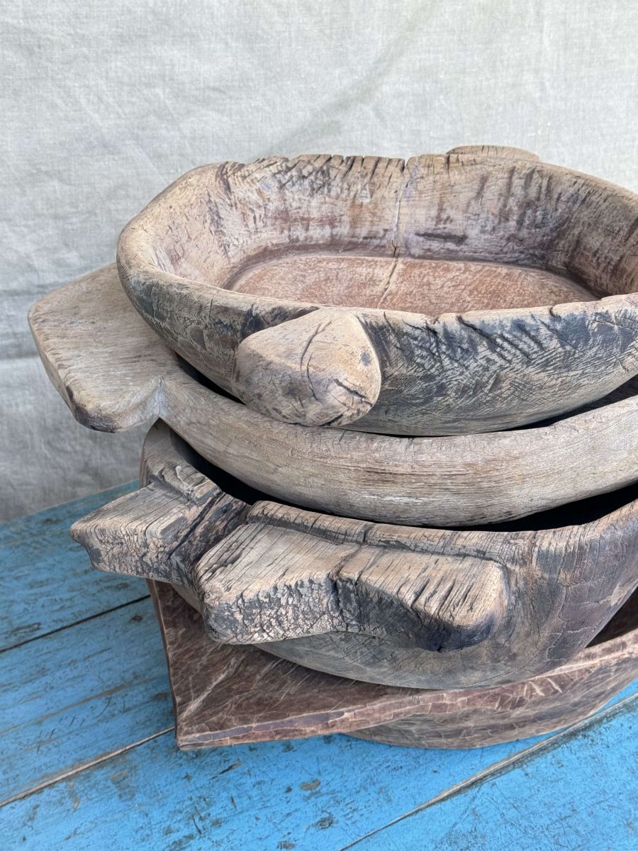 grand plat, Parat ancien, plateau en bois – Image 6