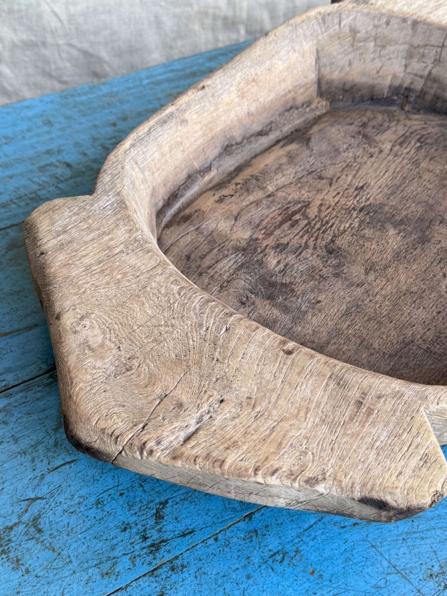 fuente grande, Parat antiguo, tapa de madera - Image 4