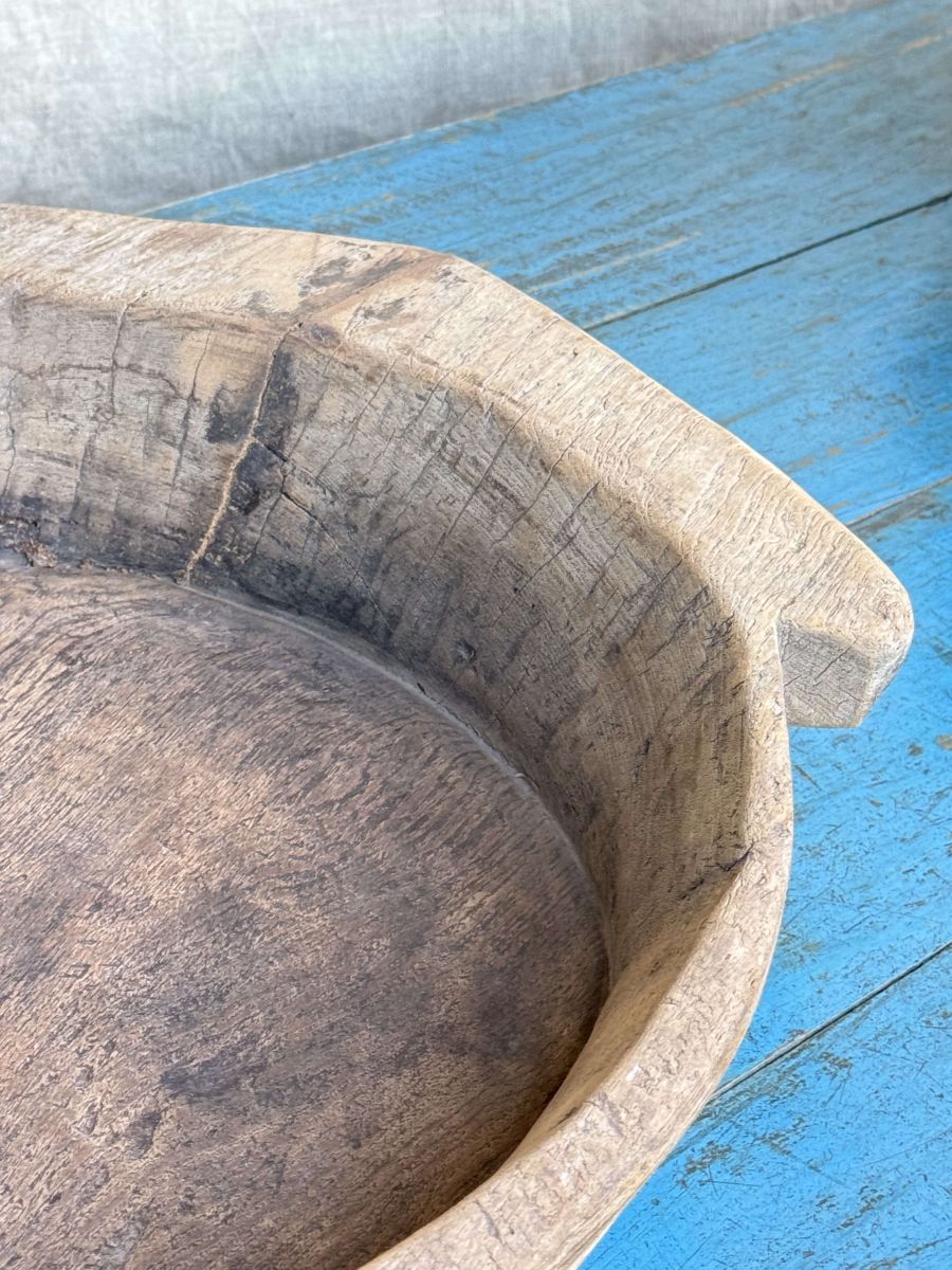 fuente grande, Parat antiguo, tapa de madera - Image 3