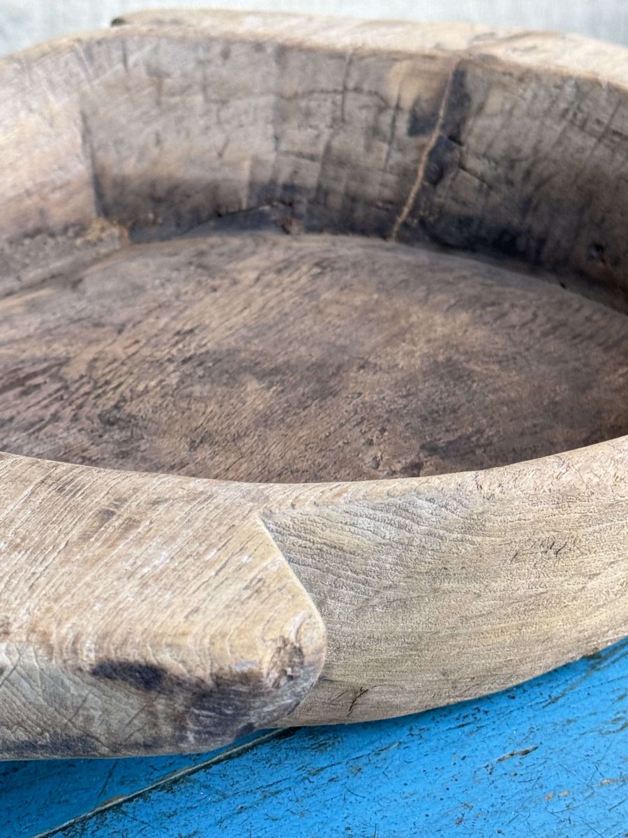 fuente grande, Parat antiguo, tapa de madera - Image 2