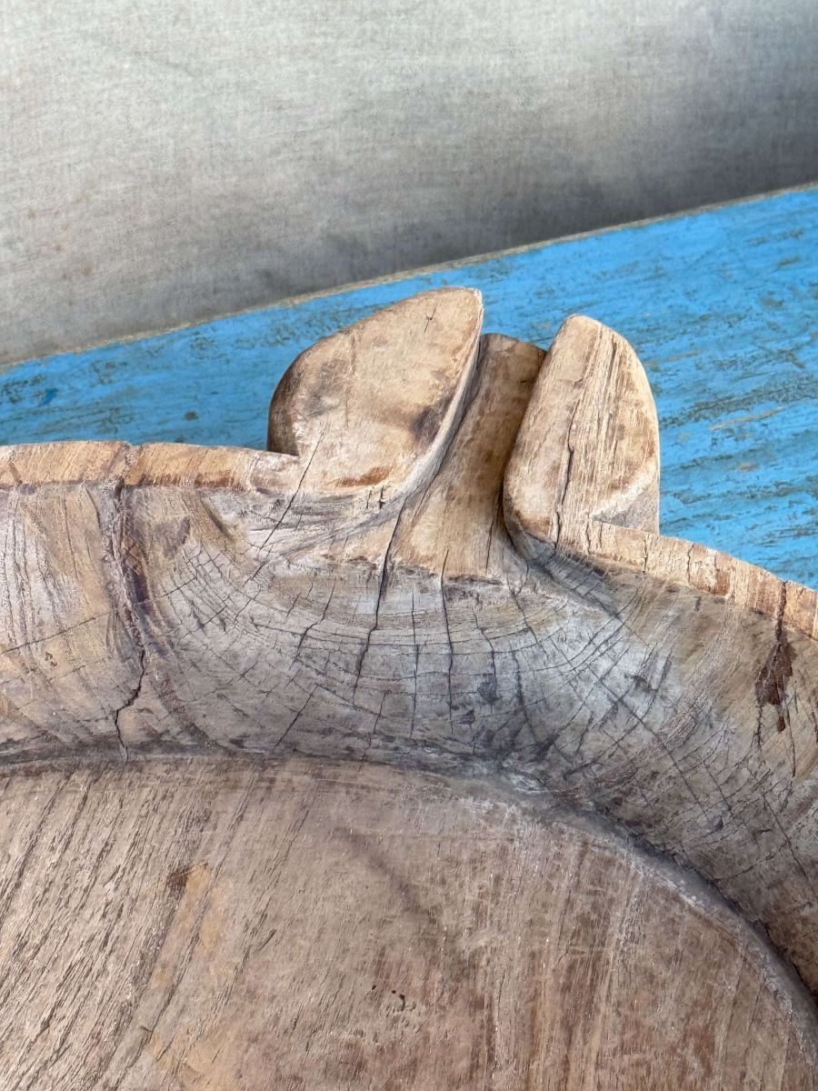 grand plat, Parat ancien, plateau en bois – Image 2