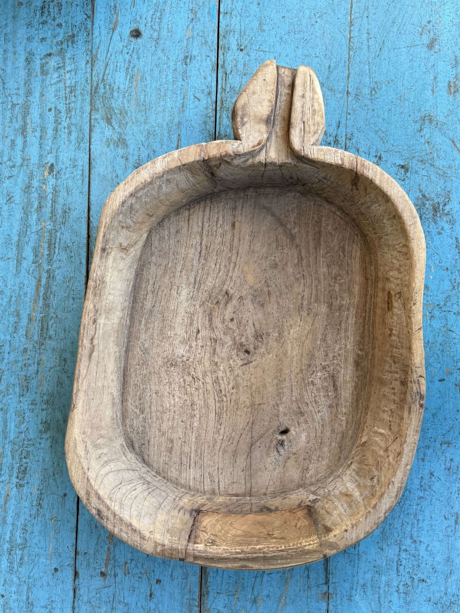 grand plat, Parat ancien, plateau en bois – Image 5