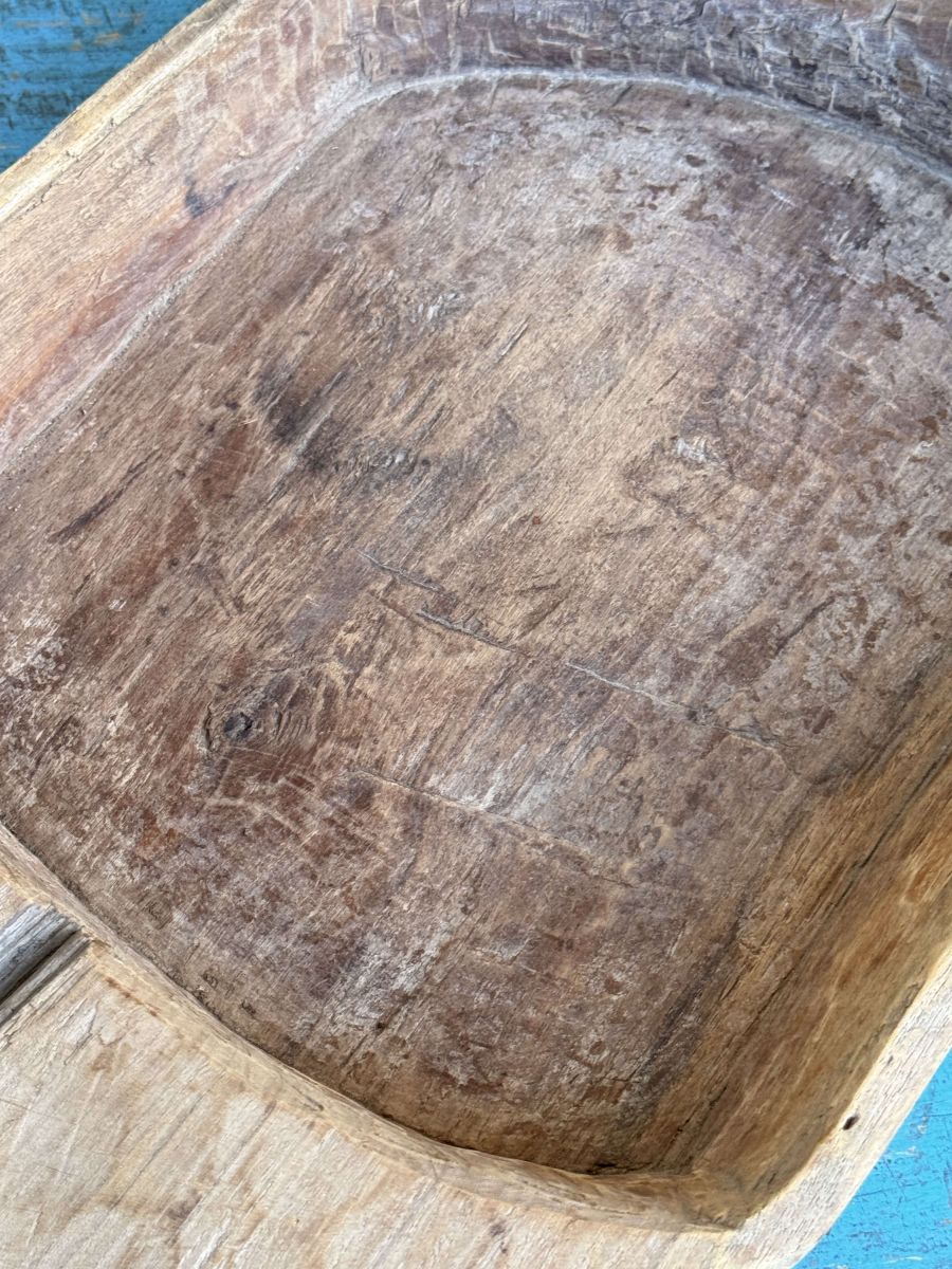 large platter, antique Parat, wooden top - Image 3